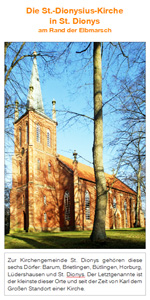 Faltblatt Kirche St. Dionys, Kirchenkreis Lüneburg