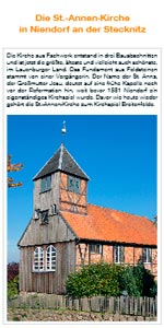Faltblatt Kirche Tripkau, Kirchenkreis Lüneburg
