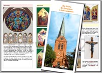 Faltblatt-Entwurf der St.-Franziskus-Kirche in Schwarzenbek