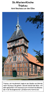 Faltblatt Kirche Tripkau, Kirchenkreis Lüneburg